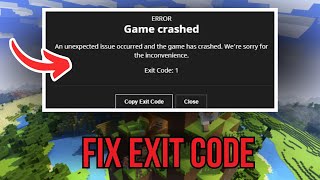 How To Fix Minecraft Exit Code 1 (2025)