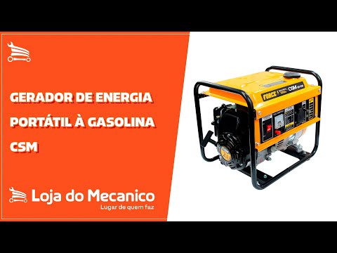 Gerador de Energia Portátil GM1200 4T 1,2Kva  à Gasolina com Partida Retrátil - Video
