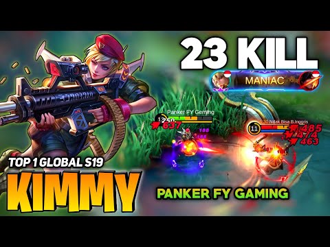 Kimmy 23 KILL Full Marksman Build [Former Top 1 Global Kimmy] By Panker Fy Gaming - Mobile Legend