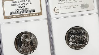 5 Rand Nelson Mandela, 2000 | NGC Coin