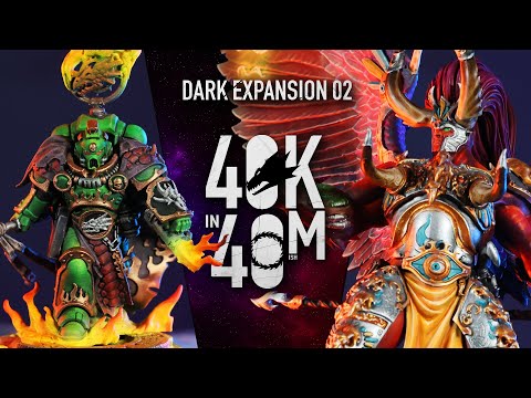 Salamanders vs Thousand Sons Warhammer 40k in 40m Dark Expansion 2