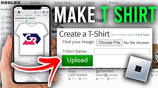 How To Make A T Shirt In Roblox Mobile | Create Roblox T Shirt On Mobile