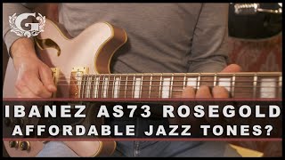 Video thumbnail for Ibanez AS73 Rosegold // Affordable Jazz Tones? by The Guitarshop