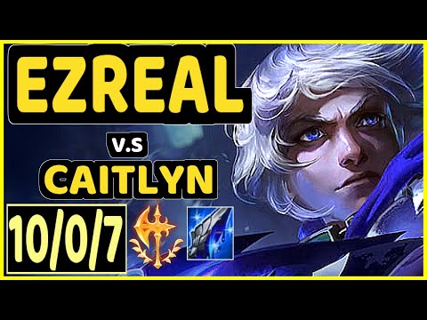 JUZINHO (EZREAL) vs CAITLYN - 10/0/7 KDA BOTTOM ADC CHALLENGER GAMEPLAY - BR