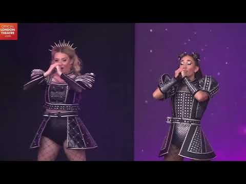 Six from Six but every time they sing the word Six it changes to a different cast of Six