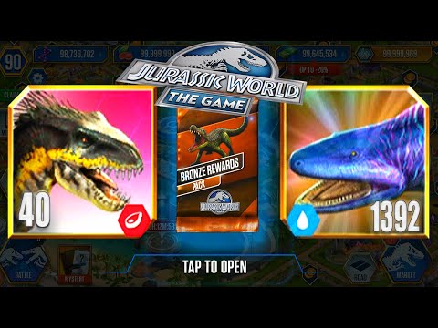 INDORAPTOR vs ACANTHOSTEGA - BRONZE REWARDS PACK | JURASSIC WORLD THE GAME
