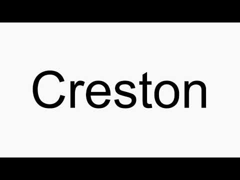 How to pronounce Creston