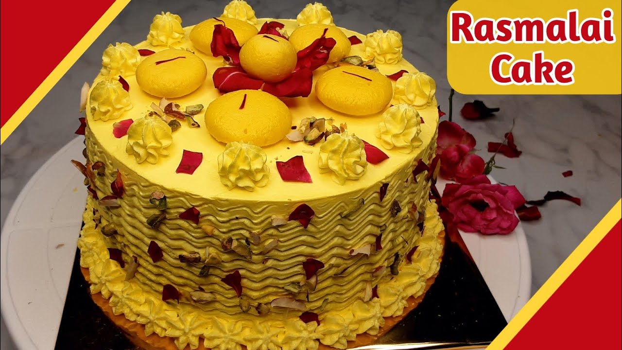Rasmalai Cake | Rasmalai Cake Recipe In Marathi | Eggless Rasmalai Cake Without Oven | Cake Recipe |