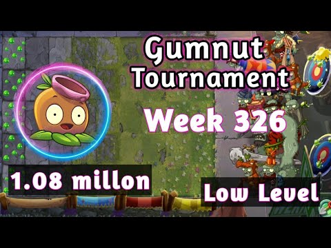 PVZ2-Arena Gumnut Tournament,1.08 million,Week 326,Using Low Level Strategy,