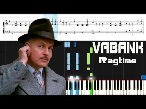 VABANK. Ragtime. Piano tutorial. #МузыкаИзКино Ва Банк. Пианино.