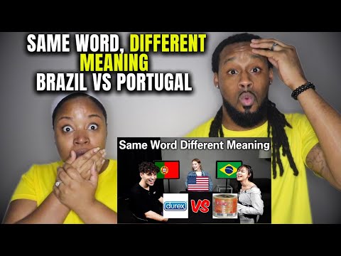 🇧🇷 vs 🇵🇹 American Couple SHOCKED Same Word, Different Meaning in Brazil & Portugal