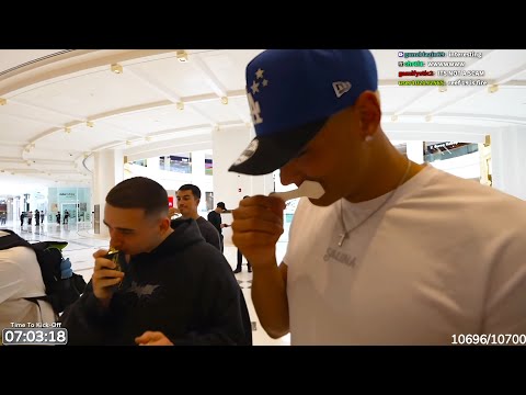 Marlon & Lacy Try Some Aftershave in Qatar Mall!