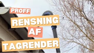 Professionel tagrenderensning af parcelhus