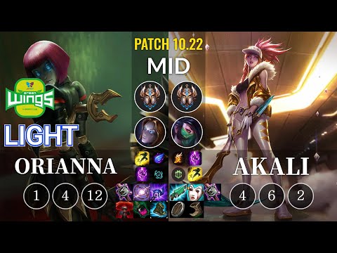 JAG Light Orianna vs Akali Mid - KR Patch 10.22