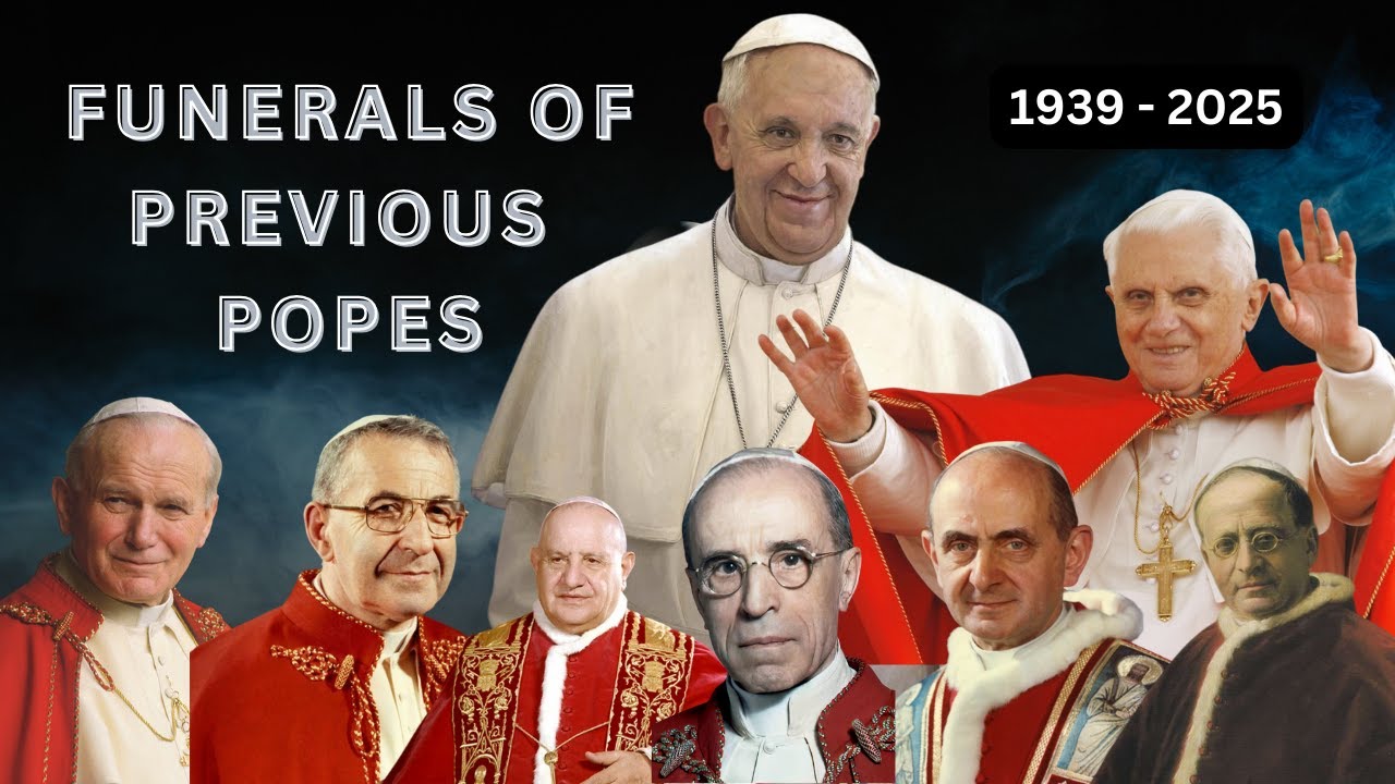 All Pope Deaths  | 1939 - 2025 | All Pope's Footages & Voices | Gingerline Media