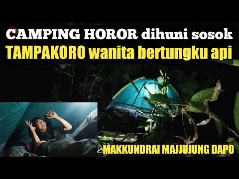 solo camping horor tampakoro sosok wanita bertungku api