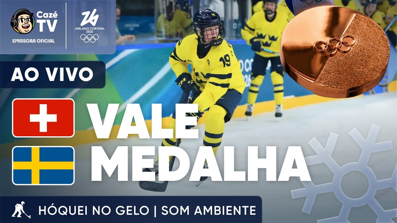 VALE MEDALHA! HÓQUEI | OLIMPÍADAS DE INVERNO 2026 | SUÍÇA X SUÉCIA