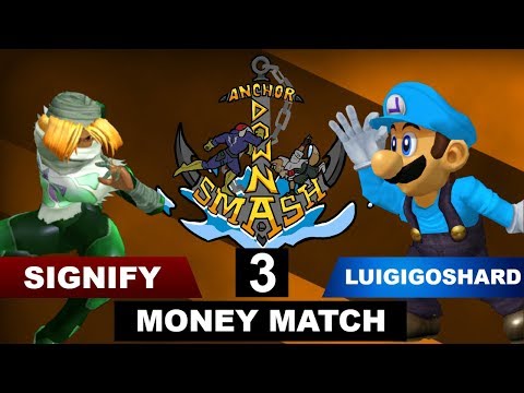 ADS 3 - Melee Singles - signify (Sheik) VS LuigiGoShard (Luigi) - Money Match