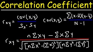 How To Calculate The Correlation Coefficient Using The Covariance Formula - College Statistics