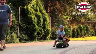 Falk Odrážadlo 1012B Baby Claas Axos s vlečkou