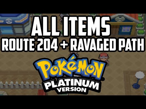 EVERY Item in Route 204 & Ravaged Path - Pokémon Platinum