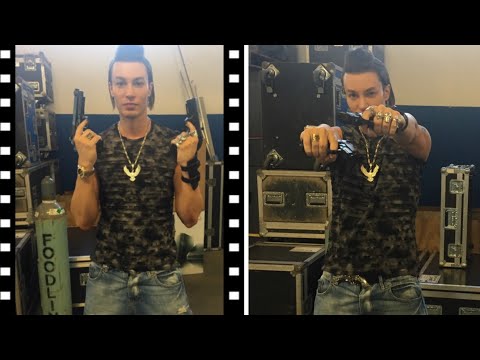 Filming Guns Scene Backstage Lord Conrad