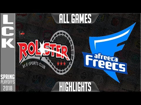 KT vs AFS Highlights ALL GAMES | LCK Playoffs Semifinal Spring 2018 | KT Rolster vs Afreeca Freecs