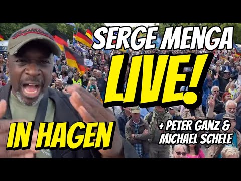 LIVE ❗️ Serge Menga Nsibu & Peter Ganz in Hagen NRW Kundgebung Demo Thema Migration usw Deutschland