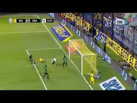 Gol de Nandez, Boca 4 - 2 San Martín, Superliga Argentina 2017/2018