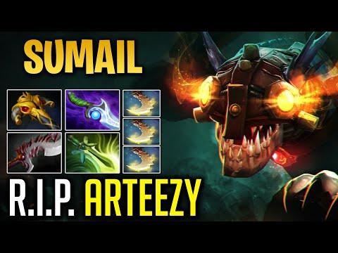 SumaiL - Slark Hard Game vs Arteezy [Lone Druid] Dota 2 7.24 Top MMR Gameplay