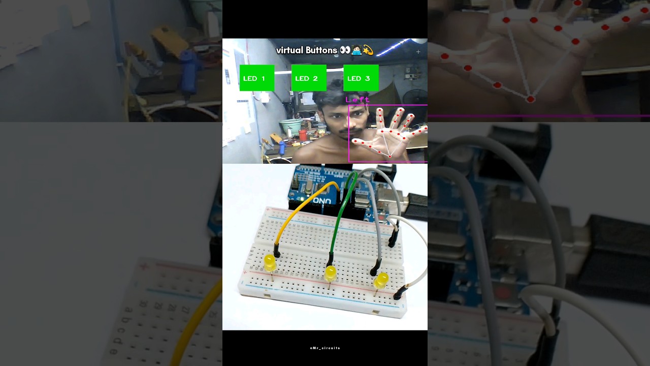 Simple Arduino & Python Projects 👀🧑🏻‍💻💫 | #arduino #python #opencv #electronic #computervision