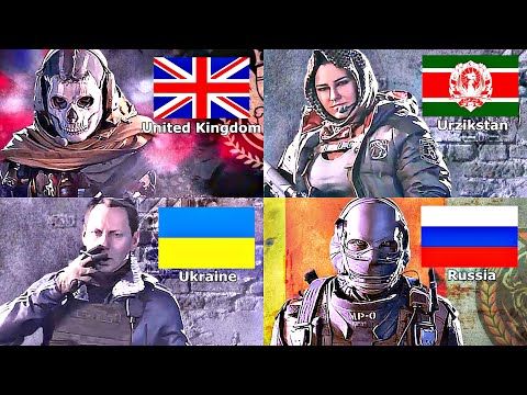 Call of Duty: Warzone - ALL Operators Nationality [2020 - 2023]