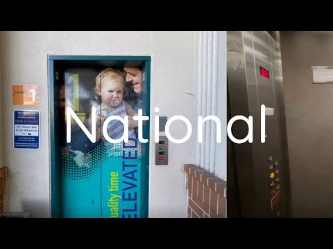 Anti-Scenic National Hydraulic Elevator @ South Locust Garage - Broadway Plaza in Walnut Creek, CA.