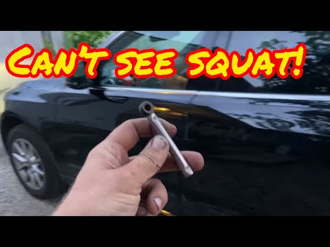 Audi headlights Too Low pointing aimed at the ground Here is Why!  Broken Headlight adjustment rod