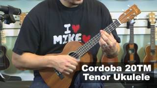 Video thumbnail for Cordoba 20TM Tenor Ukulele Demo - "Georgia On My Mind" by Fan Guitar and Ukulele