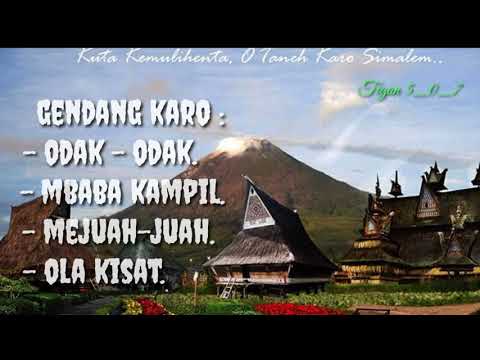 gendang Karo PERADATEN - odak odak,mbaba kampil, mejuah-juah,olakisat