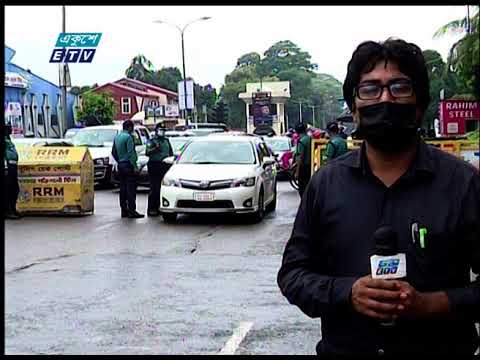 রাজধানীর বিভিন্ন স্থান ঘুরে লকডাউনের খবর জানাচ্ছেন মানিক শিকদার