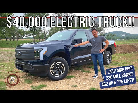 The 2022 Ford F-150 Lightning Pro Is A Crazy Affordable Electric Work Truck