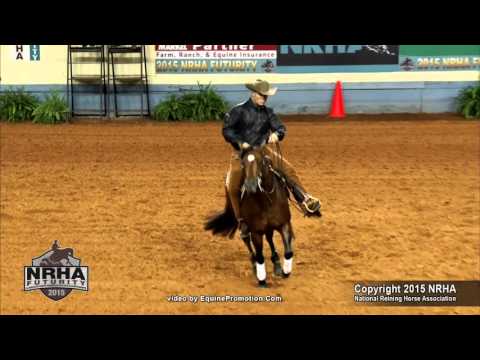 Imasonofagunner ridden by Brent Loseke  - 2015 NRHA Futurity (Open Futurity Second Go)