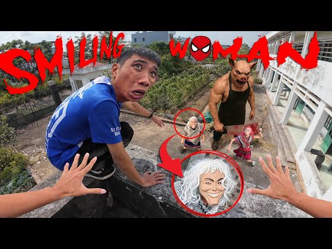 ESCAPING SMILING WOMAN 70.0 | Parkour Pov Horror Film| By B2F Viet Nam