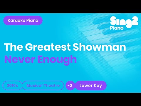 Never Enough (LOWER Piano Instrumental) originally by The Greatest Showman