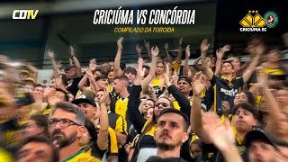 VENHO PORQUE TE QUERO - Compilado torcida do Criciúma x Concórdia