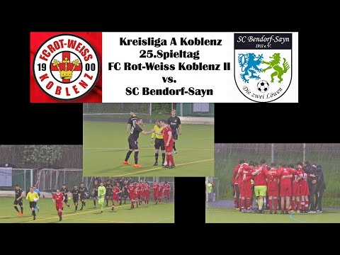 Kreisliga A: FC Rot-Weiss  Koblenz II vs. SC Bendorf-Sayn