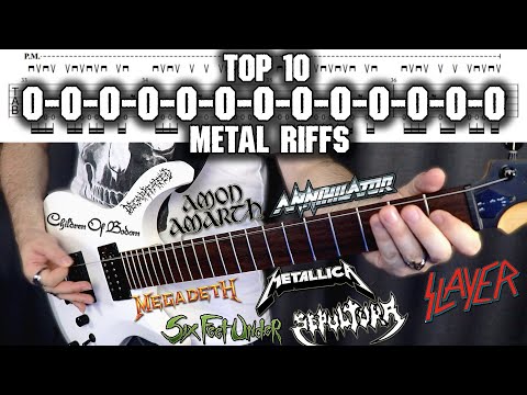 Top 10 Metal Riffs That Improve Your Right Hand Technique | With Tabs