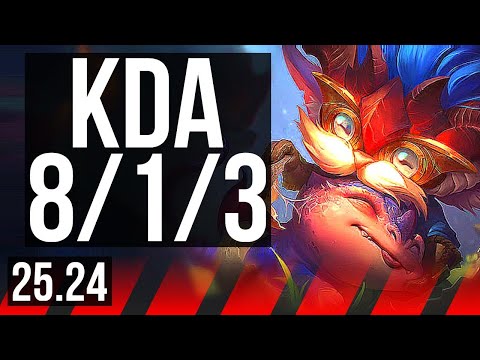 HEIMERDINGER vs TEEMO (TOP) | 8/1/3 | EUW Diamond | 25.24