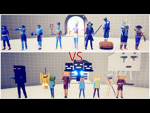 MINECRAFT MOBS VS LEGACY TEAM - Totally Accurate Battle Simulator TABS