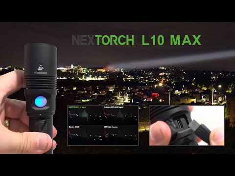 NEXTORCH L10 MAX - 1500m beam LEP Laser flashlight with Type-C charging!