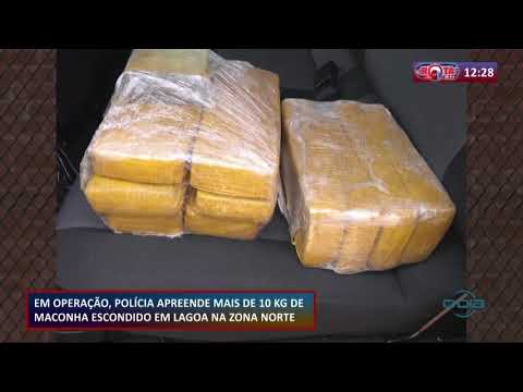 Polícia apreende mais de 10 kg de maconha escondida em lagoa na Zona Norte 11 11 2020