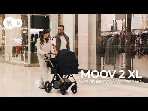 Kinderkraft MOOV 2 XL – wózek wielofunkcyjny | duża gondola, panoramiczna wentylacja