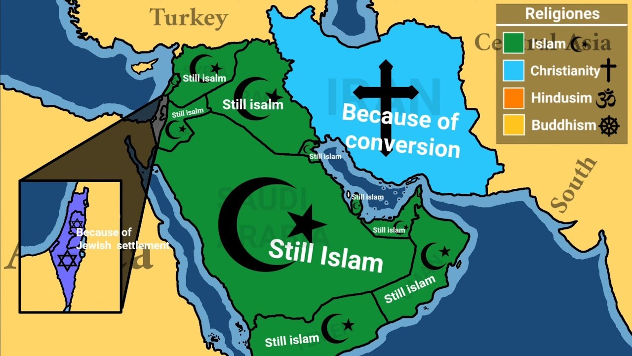 Fastest growing religion in every Countries of the World 🕉️✝️☪️✡️☸️